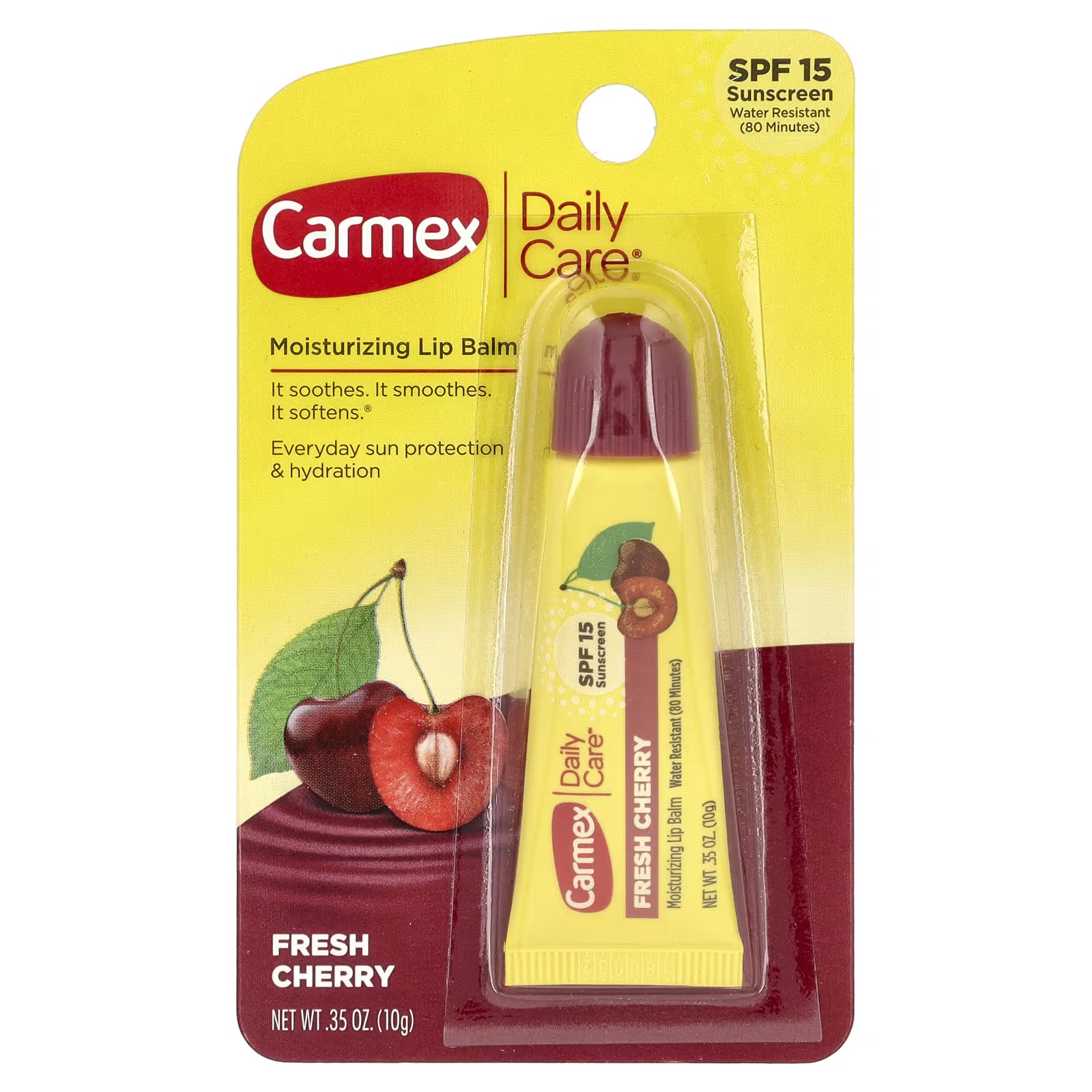 Carmex Daily Care Moisturizing Lip Balm SPF 15 – Fresh Cherry