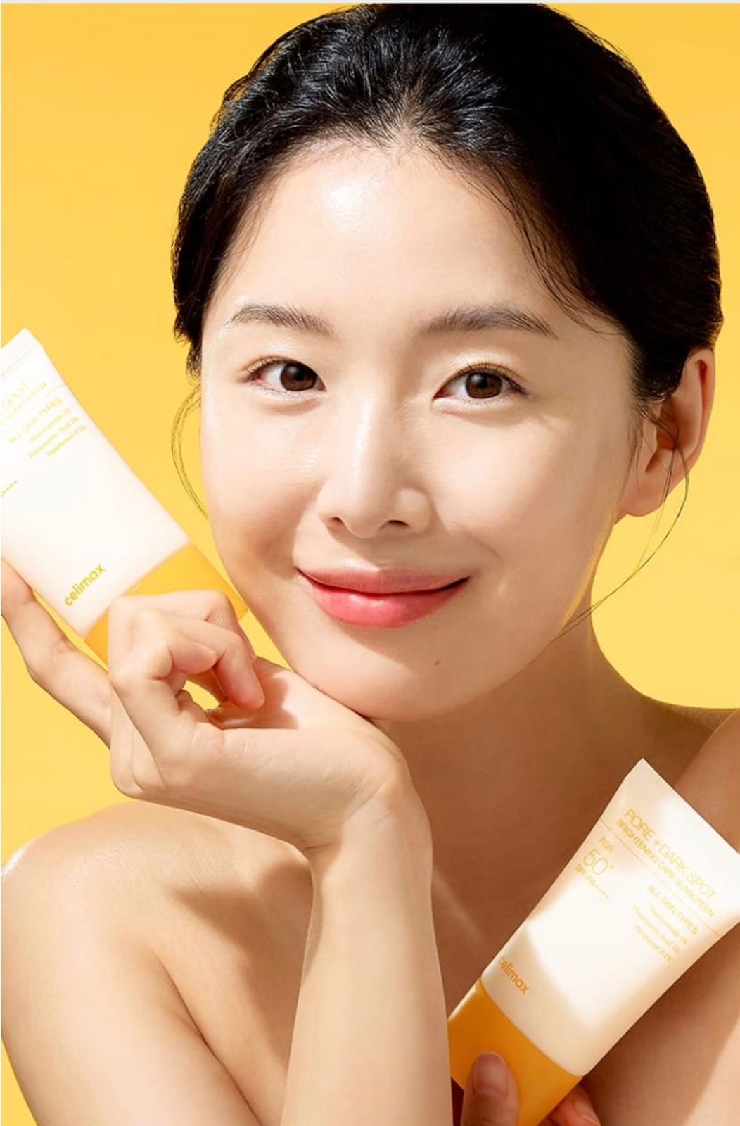 Celimax pore dark spot brightening sunscreen SPF50+