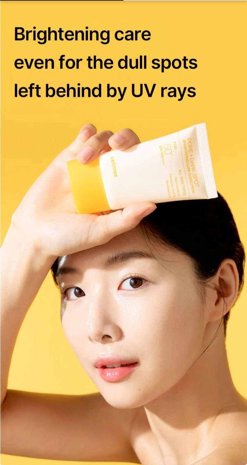 Celimax pore dark spot brightening sunscreen SPF50+