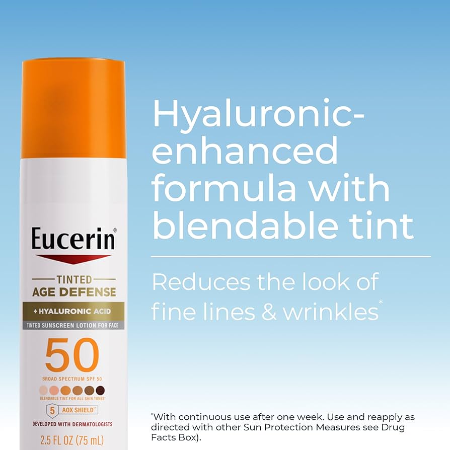 Eucerin Sun Tinted Age Defense Face Sunscreen Lotion SPF 50 (2.5 fl oz)