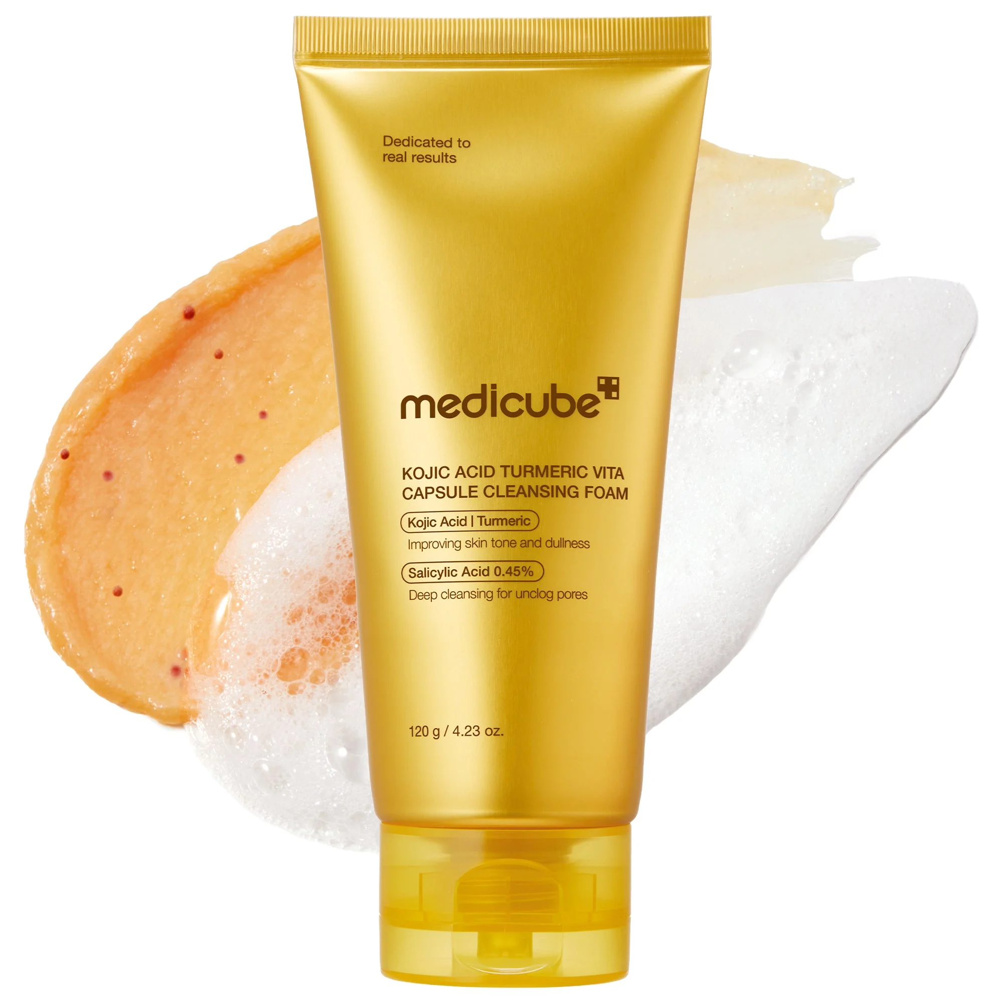 Medicube Kojic Acid Turmeric Vita Capsule Cleansing Foam