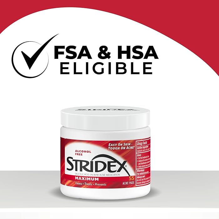 Stridex Medicated Acne Pads Maximum Strength (55 Count)