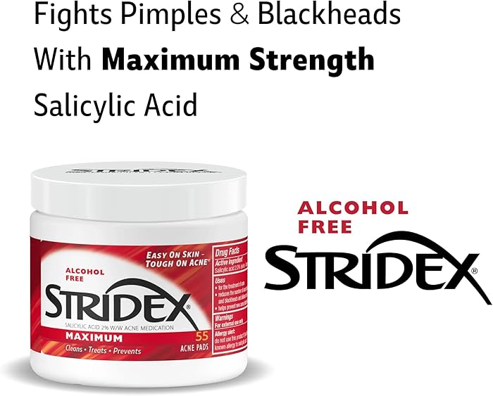 Stridex Medicated Acne Pads Maximum Strength (55 Count)